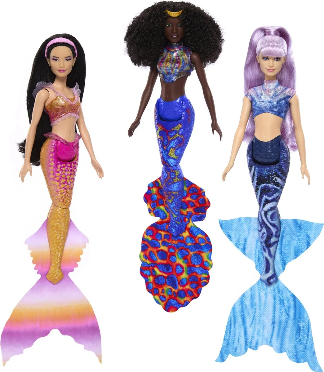 Disney Princess Ariël en Zussen Meerkleurige Zeemeerminpop HLX18