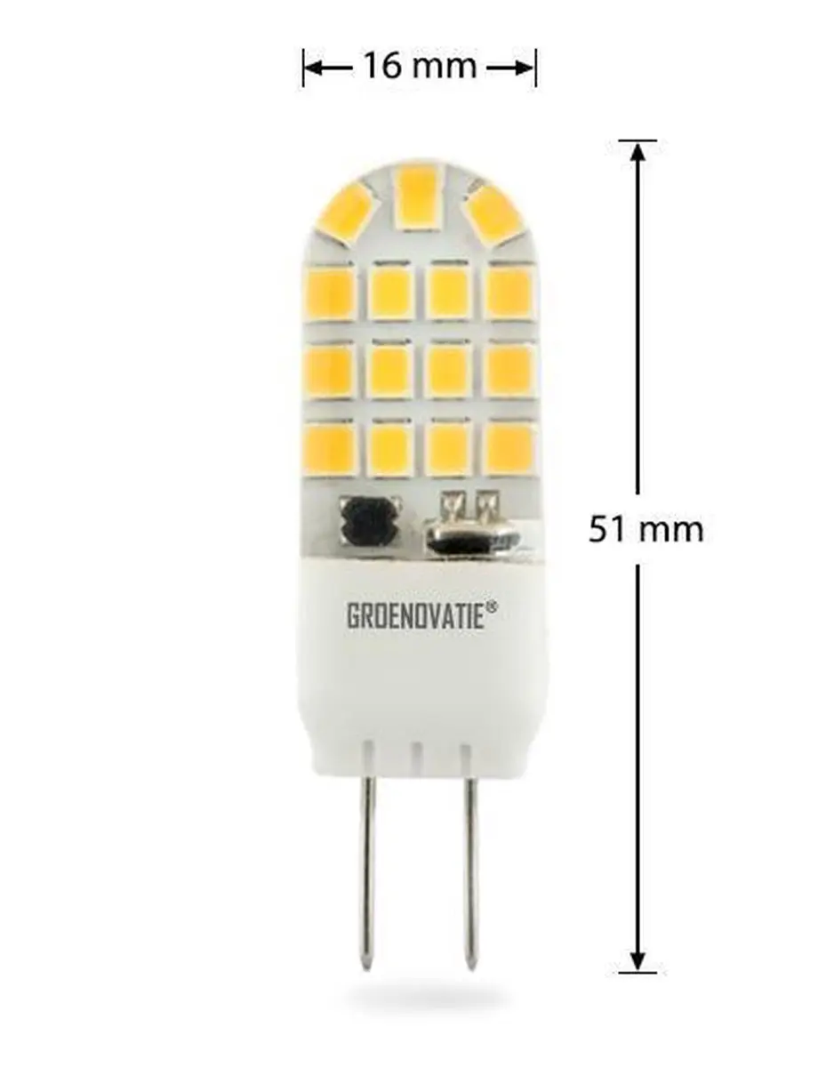 Groenovatie LED Lamp GY6.35 4W - 6 Stuks - Warm Wit