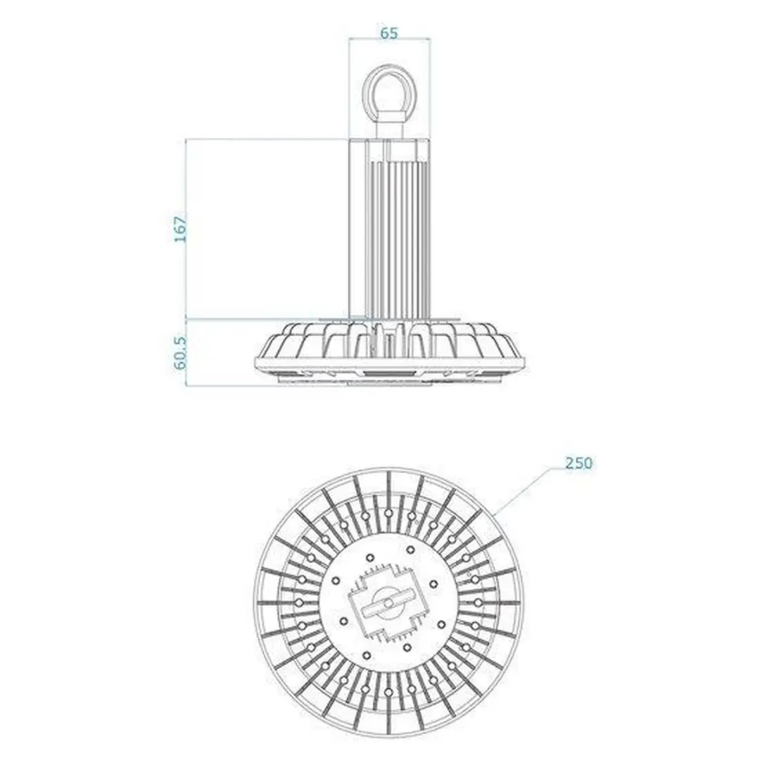 Groenovatie LED Highbay UFO 100W Pro - Koel Wit - Zwart