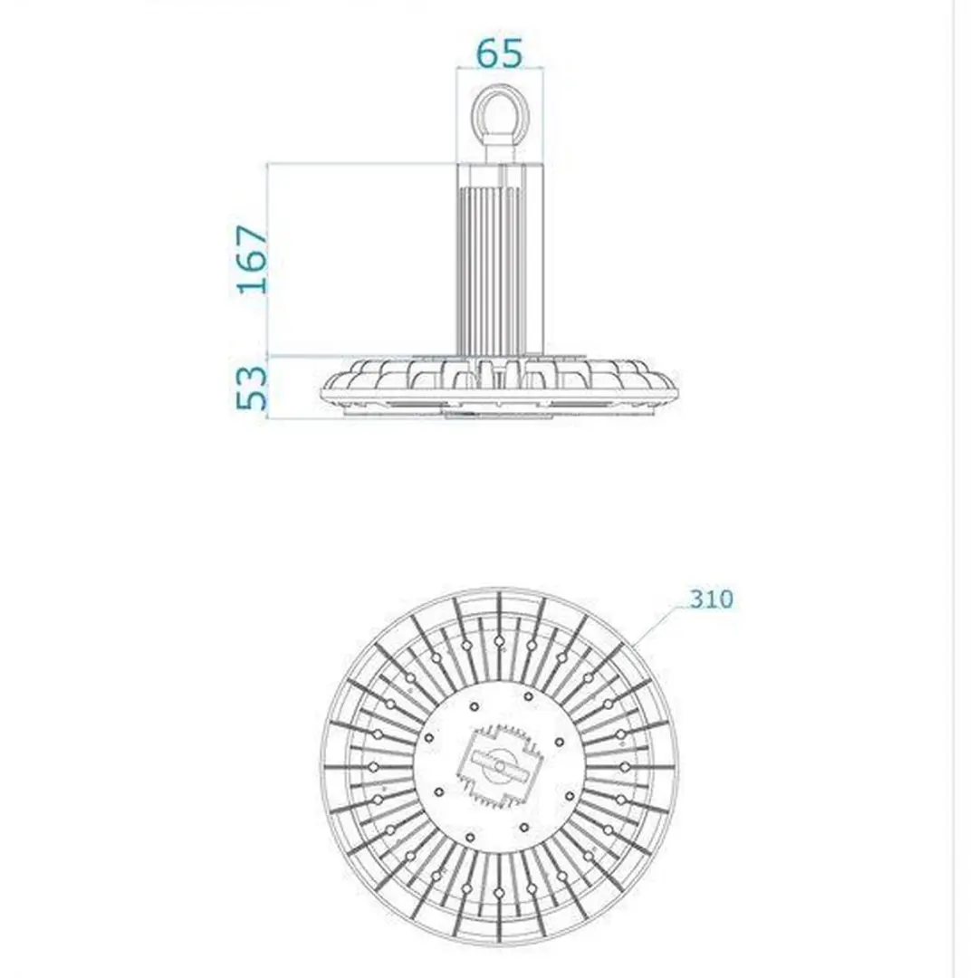 Groenovatie LED Highbay UFO 150W Pro - 200W - Zwart
