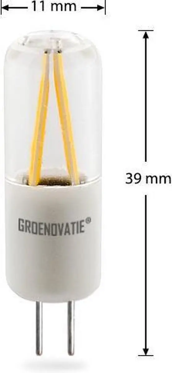 Groenovatie LED Lamp G4 2W Extra Warm Wit - Dimbaar