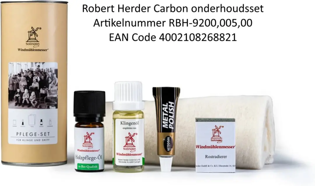 Robert Herder K2 Universeelmes Carbonstaal 11cm - Pruimenhout