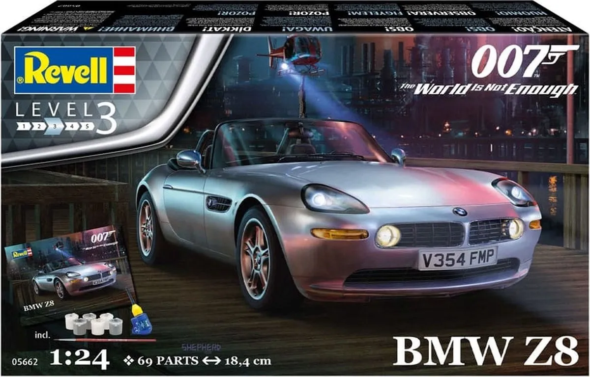 Revell 05662 BMW Z8 James Bond 007 Modelbouwpakket 1:24 - Multi