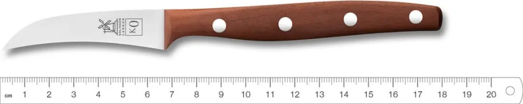 Robert Herder K0 Aardappelschilmes Tourneermes - 7cm - Pruimenhout