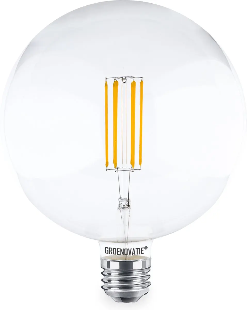 Groenovatie LED Filament G180 E27 8W Warm Wit Dimbaar