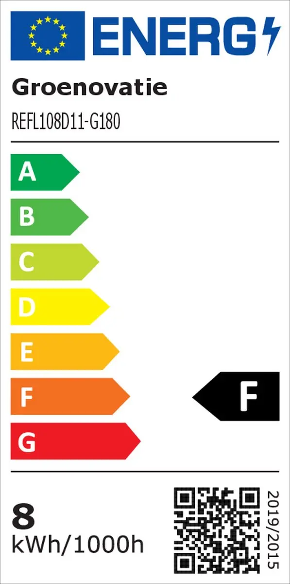 Groenovatie LED Filament G180 E27 8W Warm Wit Dimbaar