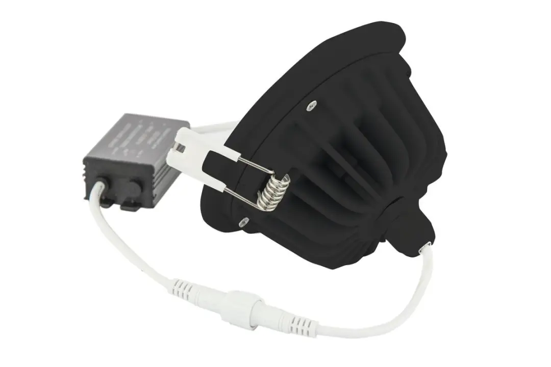 Groenovatie LED Inbouwspot 3W Warm Wit IP65 - Ø89mm Zwart