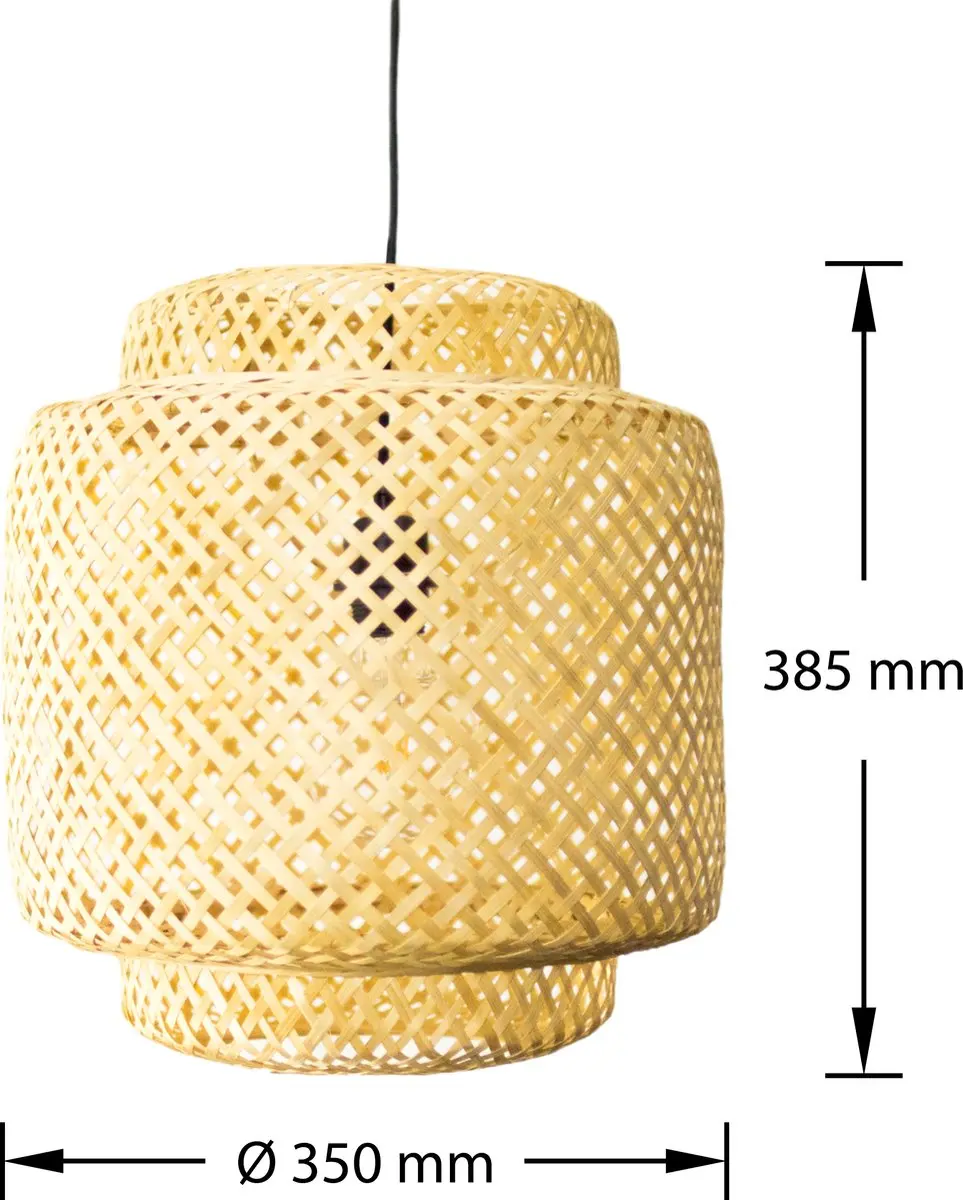 Groenovatie Bamboe Hanglamp Ø35cm - Naturel