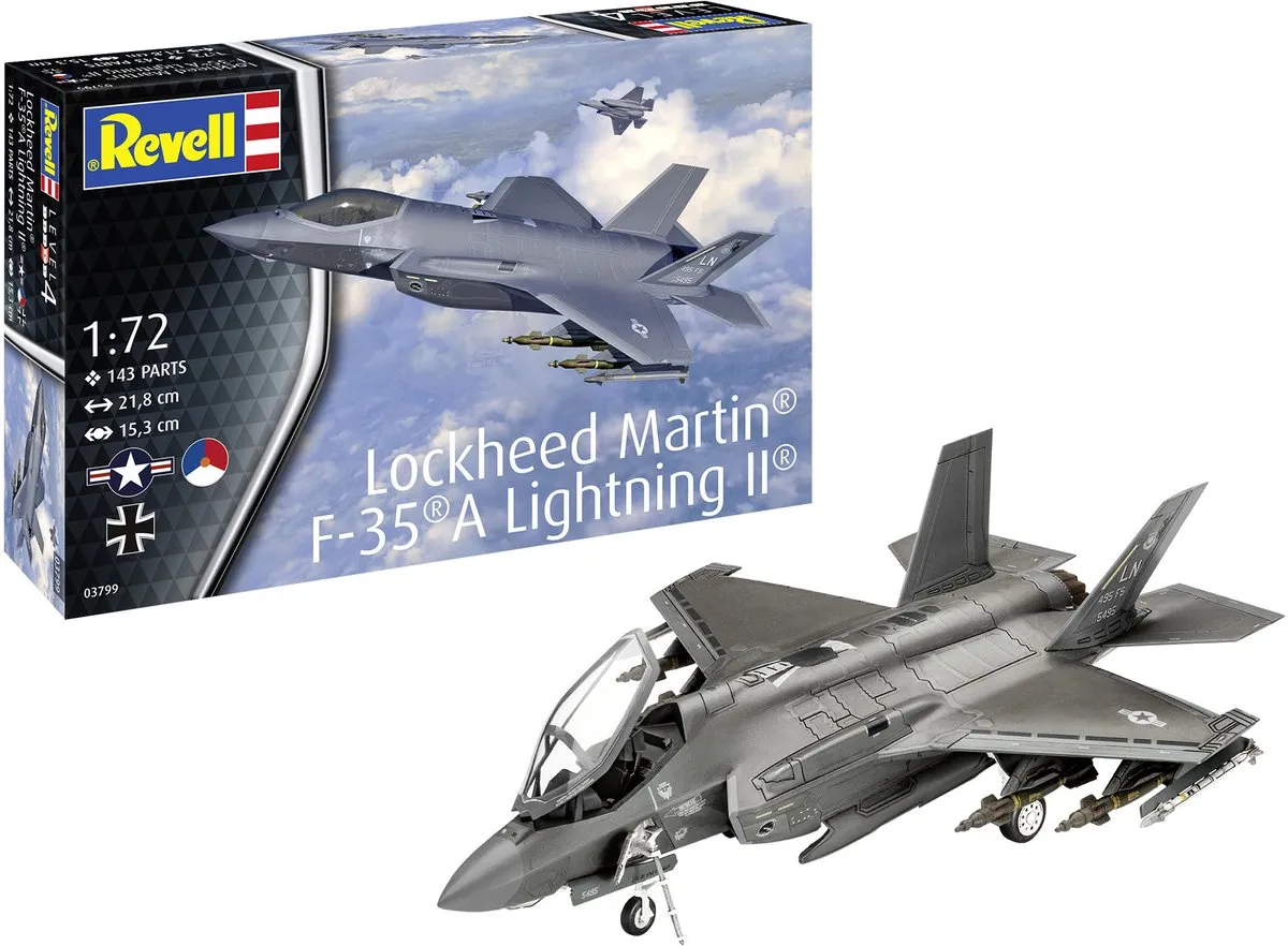 Revell 03799 Lockheed Martin F-35A Lightning II Modelbouwpakket 1:72
