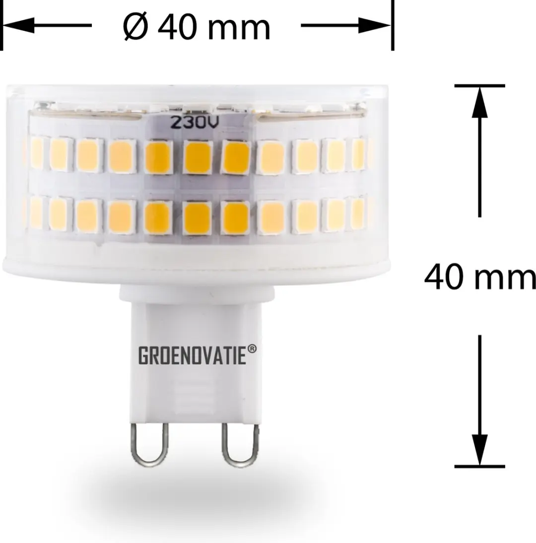 Groenovatie LED Lamp G9 6W - Warm Wit - Ø4cm