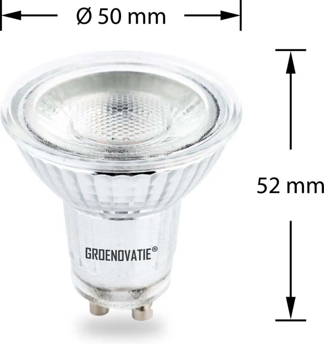 Groenovatie LED Spot COB GU10 5W Warm Wit 830 - Dimbaar