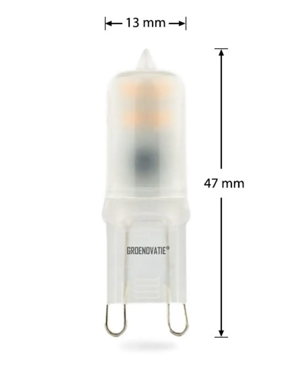 Groenovatie LED Classic Lamp G9 1,5W - Mat - 2800K