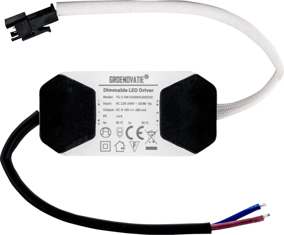 Groenovatie Inbouwspot LED 3W - Ø52mm Zilver