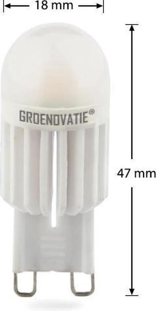 Groenovatie LED Lamp G9 3W Warm Wit Dimbaar - 10 Stuks