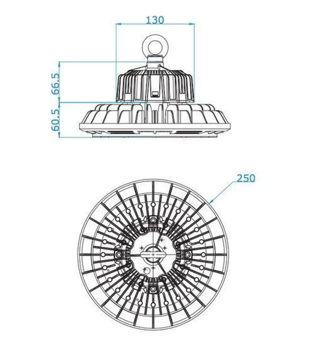 Groenovatie LED Highbay UFO 100W - Koel Wit - IP65