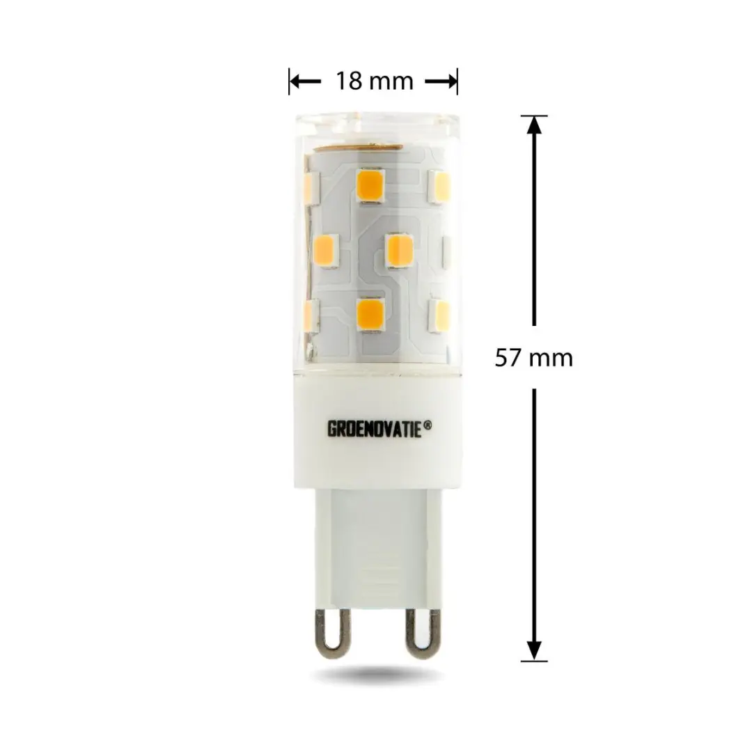 Groenovatie LED Lamp G9 5W - Extra Warm Wit - 2800K
