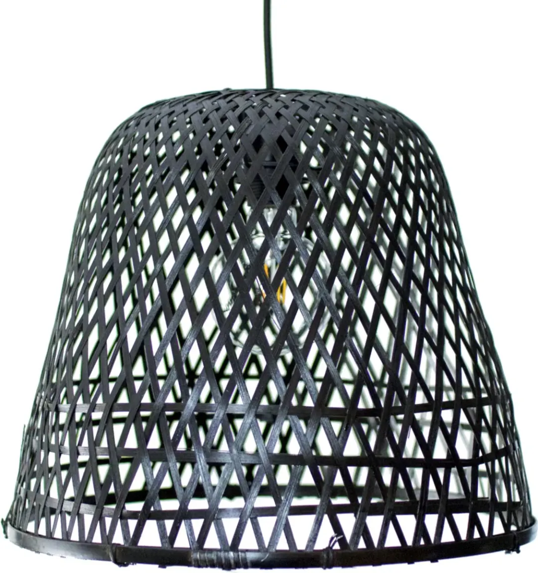 Groenovatie Bamboe Hanglamp Zwart