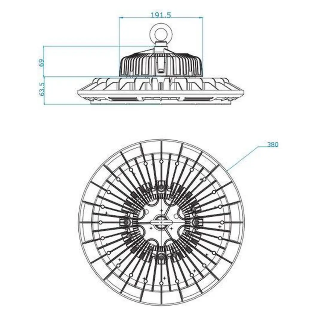 Groenovatie LED Halstraler UFO 240W - Koel Wit - IP65