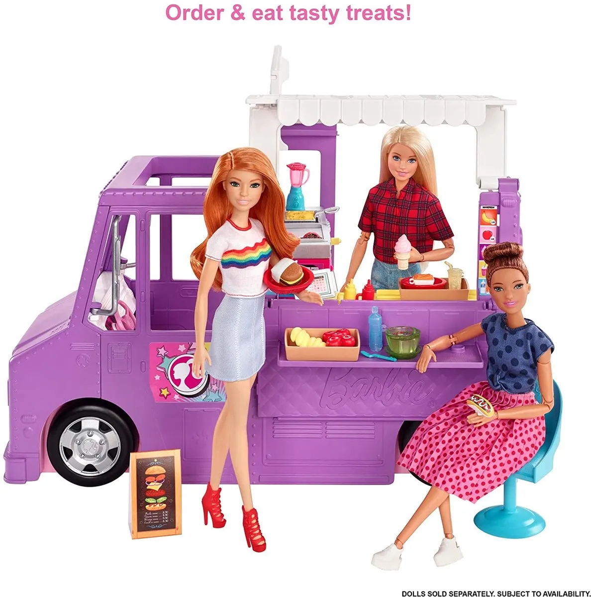 Barbie Fresh 'n Fun Foodtruck GMW07 - Meerkleurig