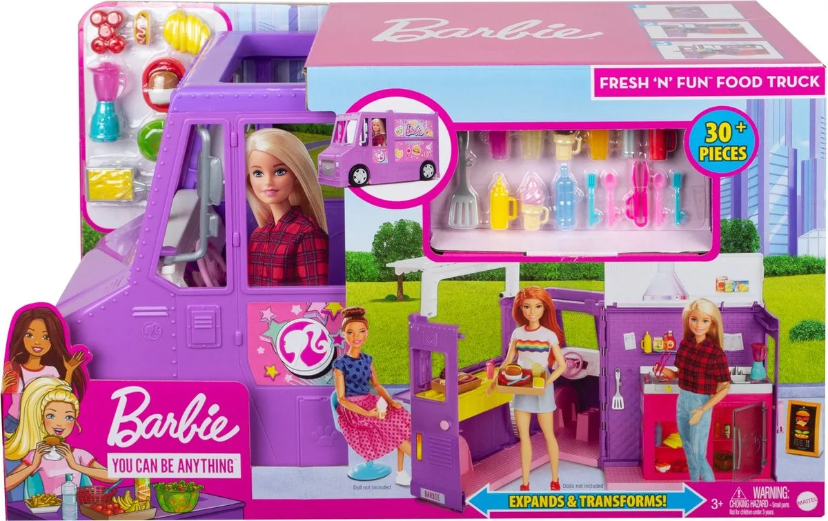 Barbie Fresh 'n Fun Foodtruck GMW07 - Meerkleurig