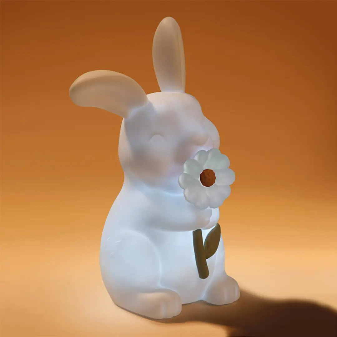 Little Dutch Nachtlamp Konijn - Warm wit - Beige