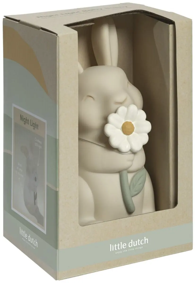 Little Dutch Nachtlamp Konijn - Warm wit - Beige