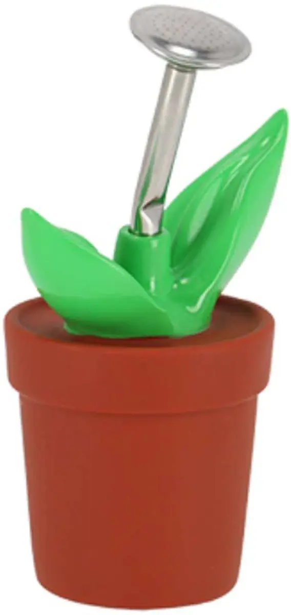 Esschert Design sproeier bloempotvorm groen & bruin