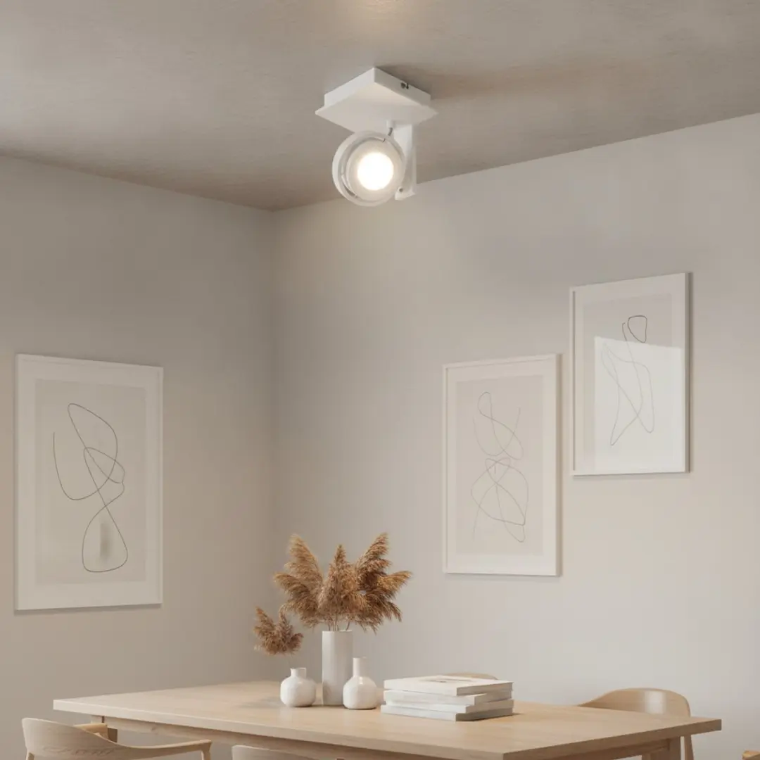 Artdelight Spot Meist 1 Lichtpunt - 11.5cm - Wit