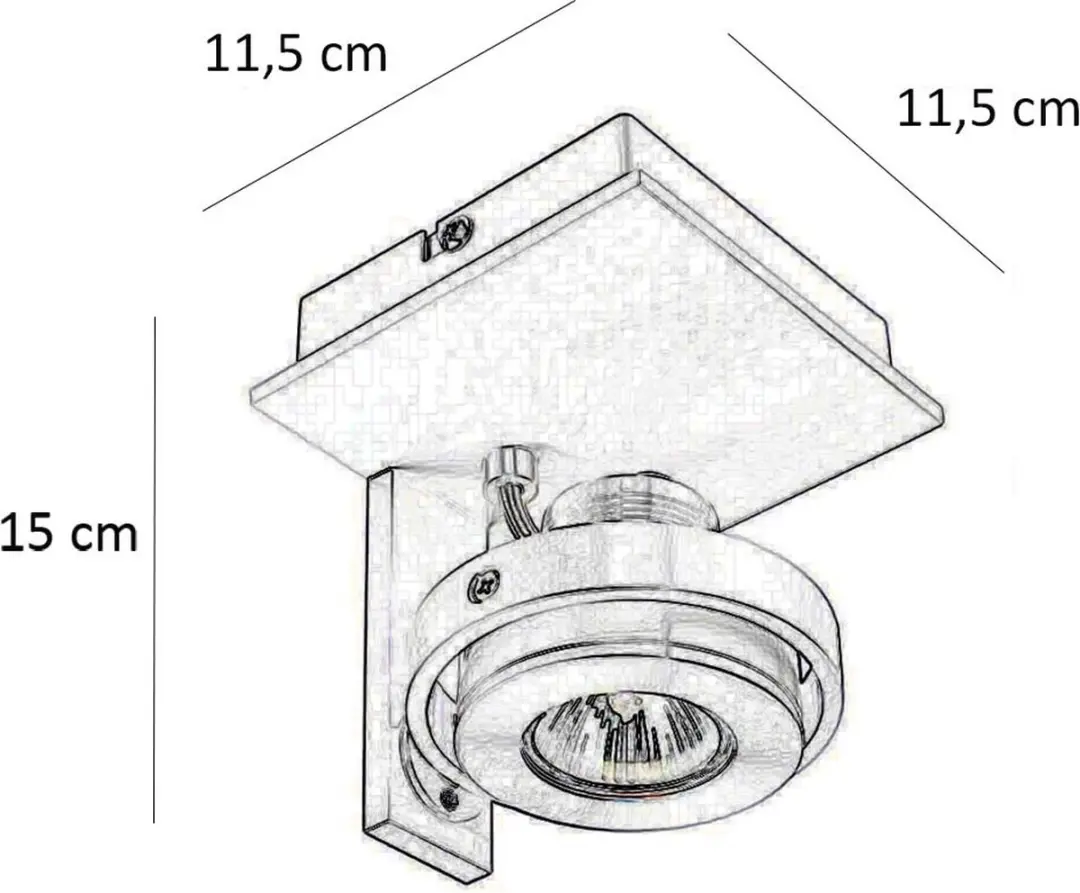 Artdelight Spot Meist 1 Lichtpunt - 11.5cm - Wit