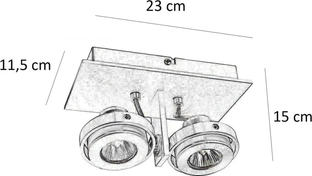 Artdelight Spot Meist 2 Lichtpunten - 11.5cm - Wit