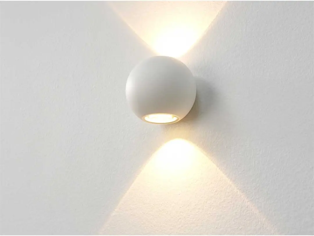Artdelight Denver Wandlamp - 2x LED 4W 2700K - Wit