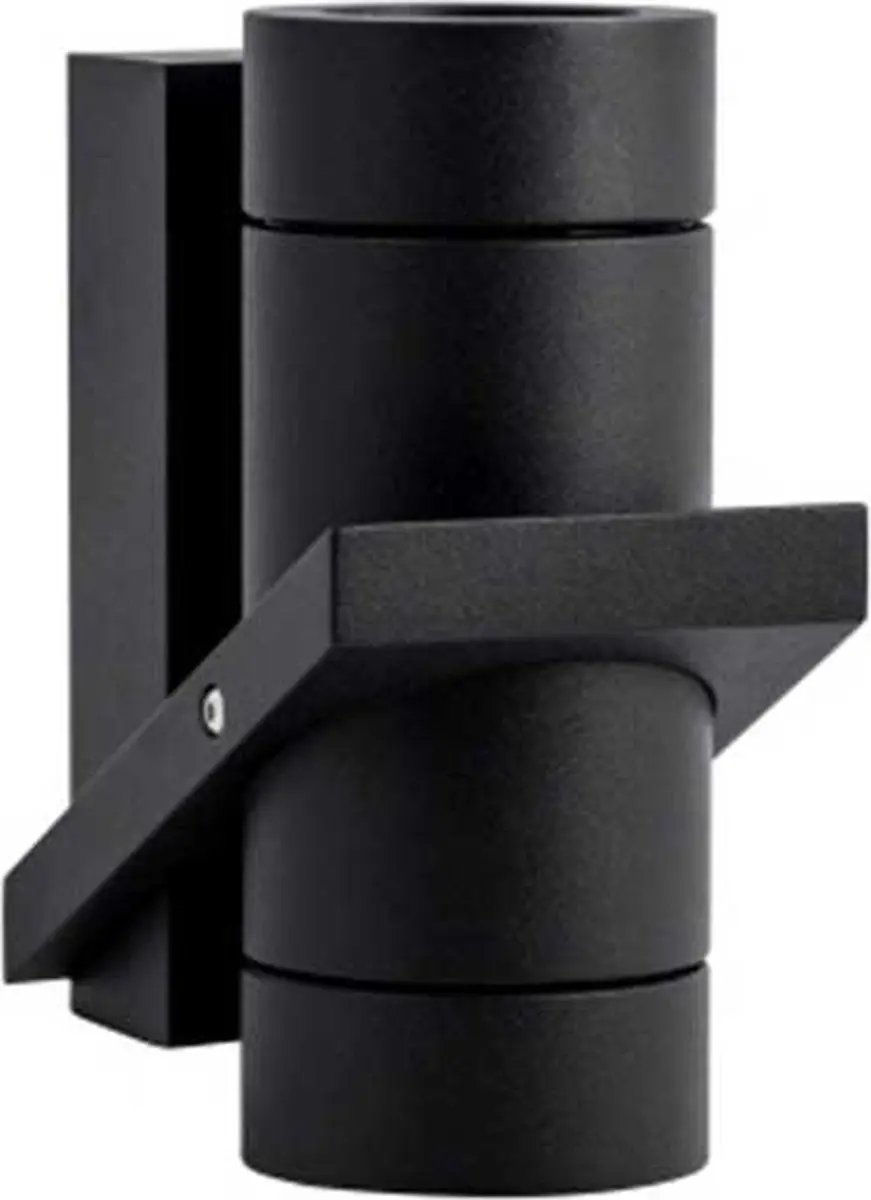 Artdelight Wandlamp Double 16x8,5cm - 2 Lichtpunten - Zwart