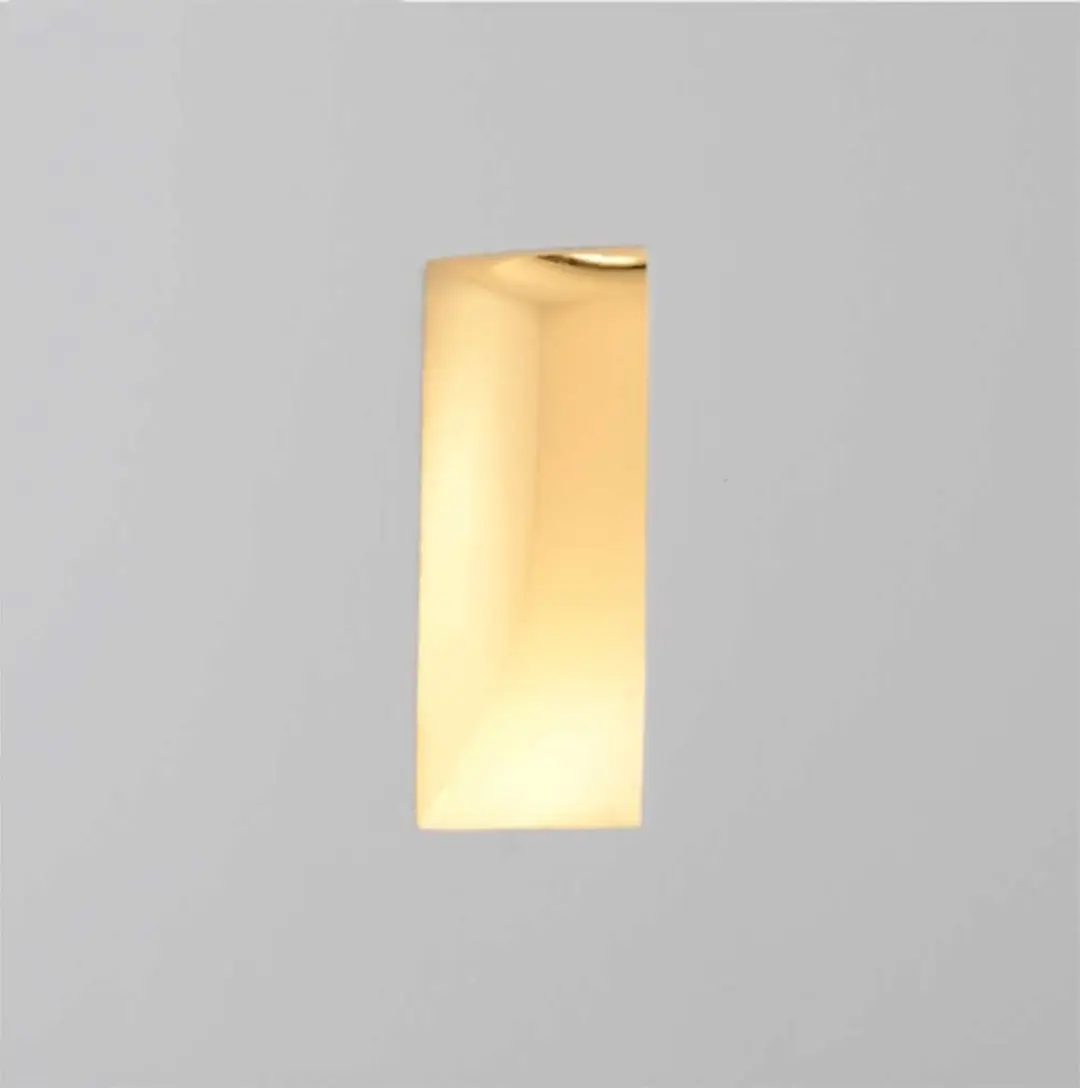 Artdelight Wandlamp Gips Trimless Rechthoek Wit
