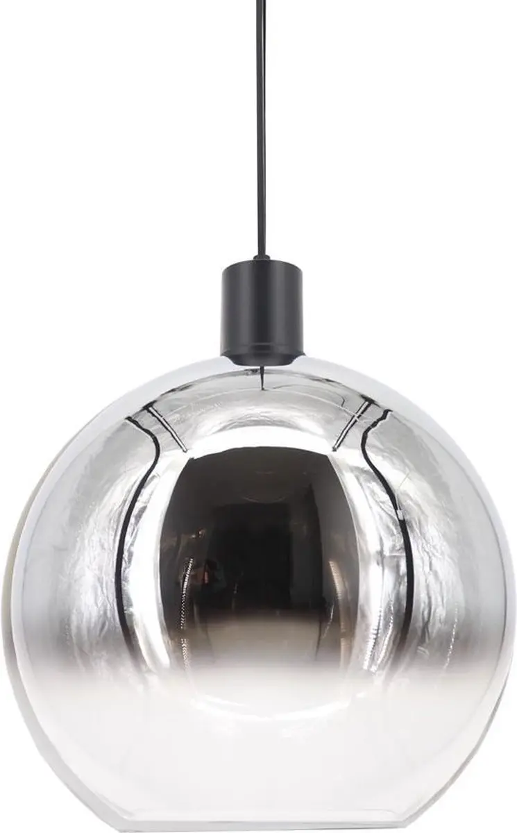 Artdelight Hanglamp Rosario Ø30cm - Chroom/Zwart