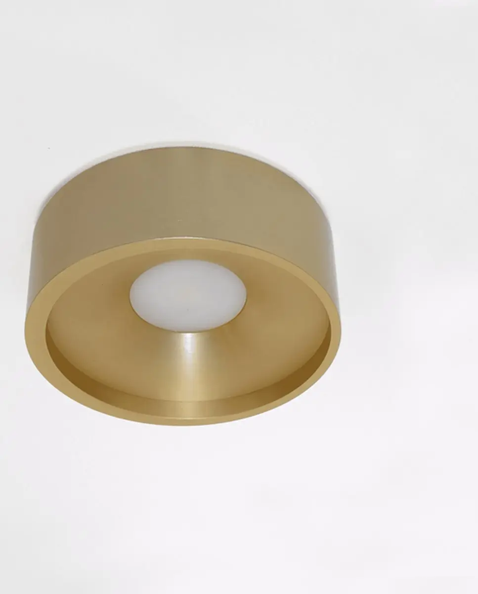 Artdelight Orlando Plafondlamp Ø14cm - Mat Goud