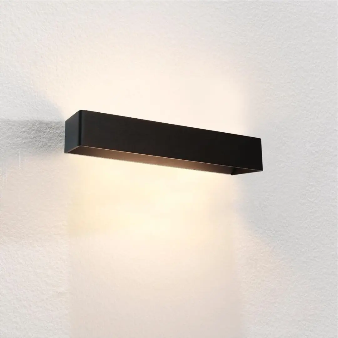 Artdelight Wandlamp Mainz XL 50cm - 2 Lichtpunten - Zwart