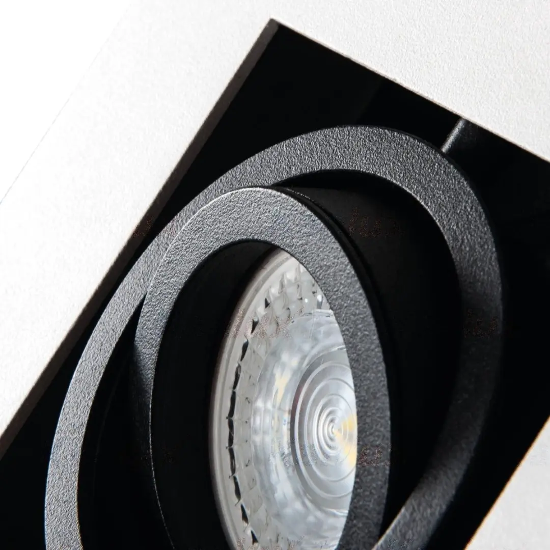 Artdelight Spot Bosco 1 Lichtpunt 14x14cm - Wit/Zwart