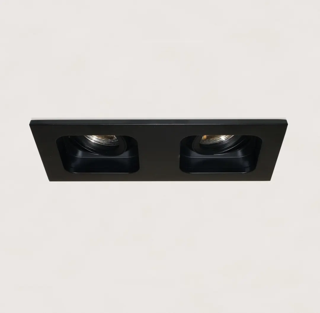 Artdelight Moggio 2 Inbouwspot GU10 - 10cm Zwart