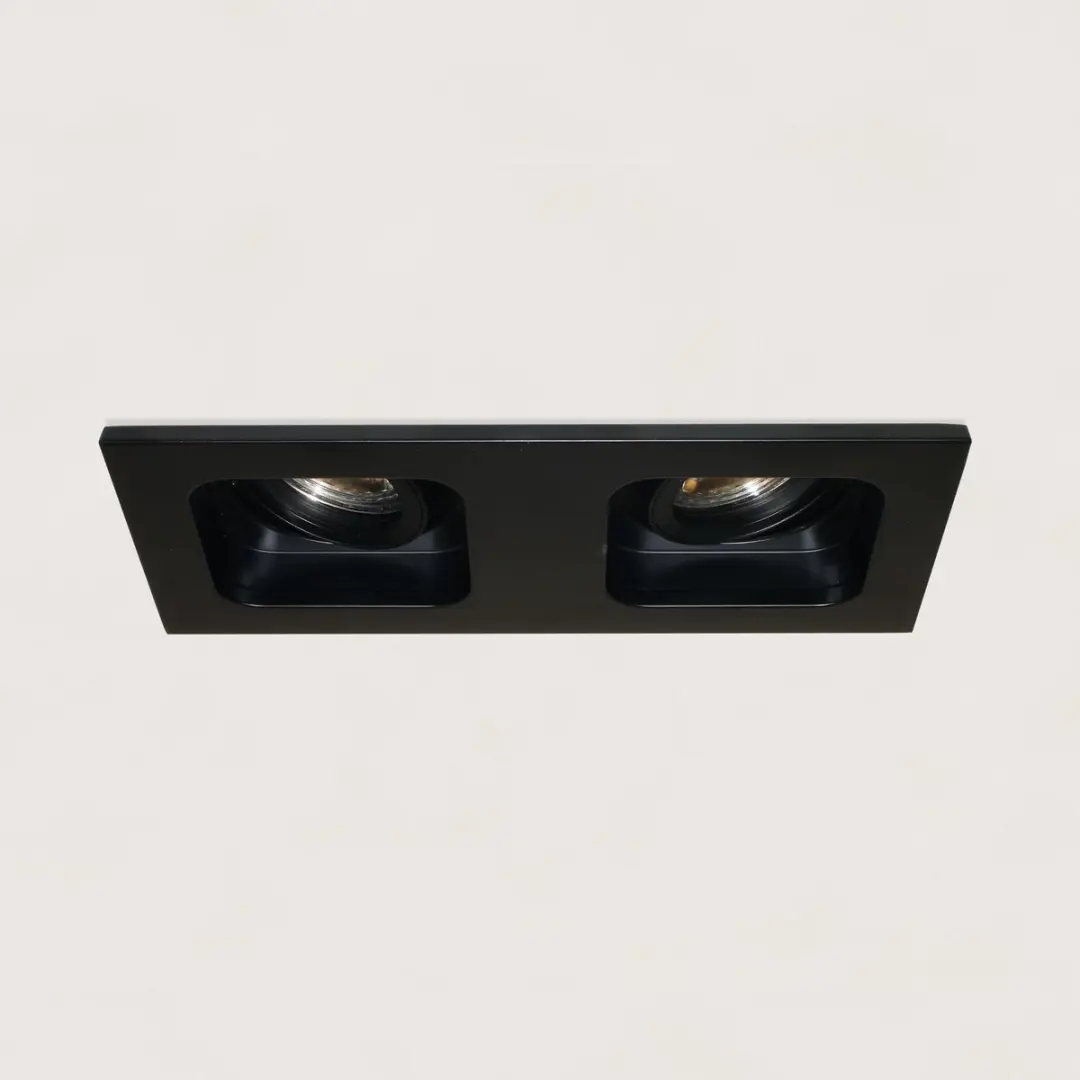 Artdelight Moggio 2 Inbouwspot GU10 - 10cm Zwart