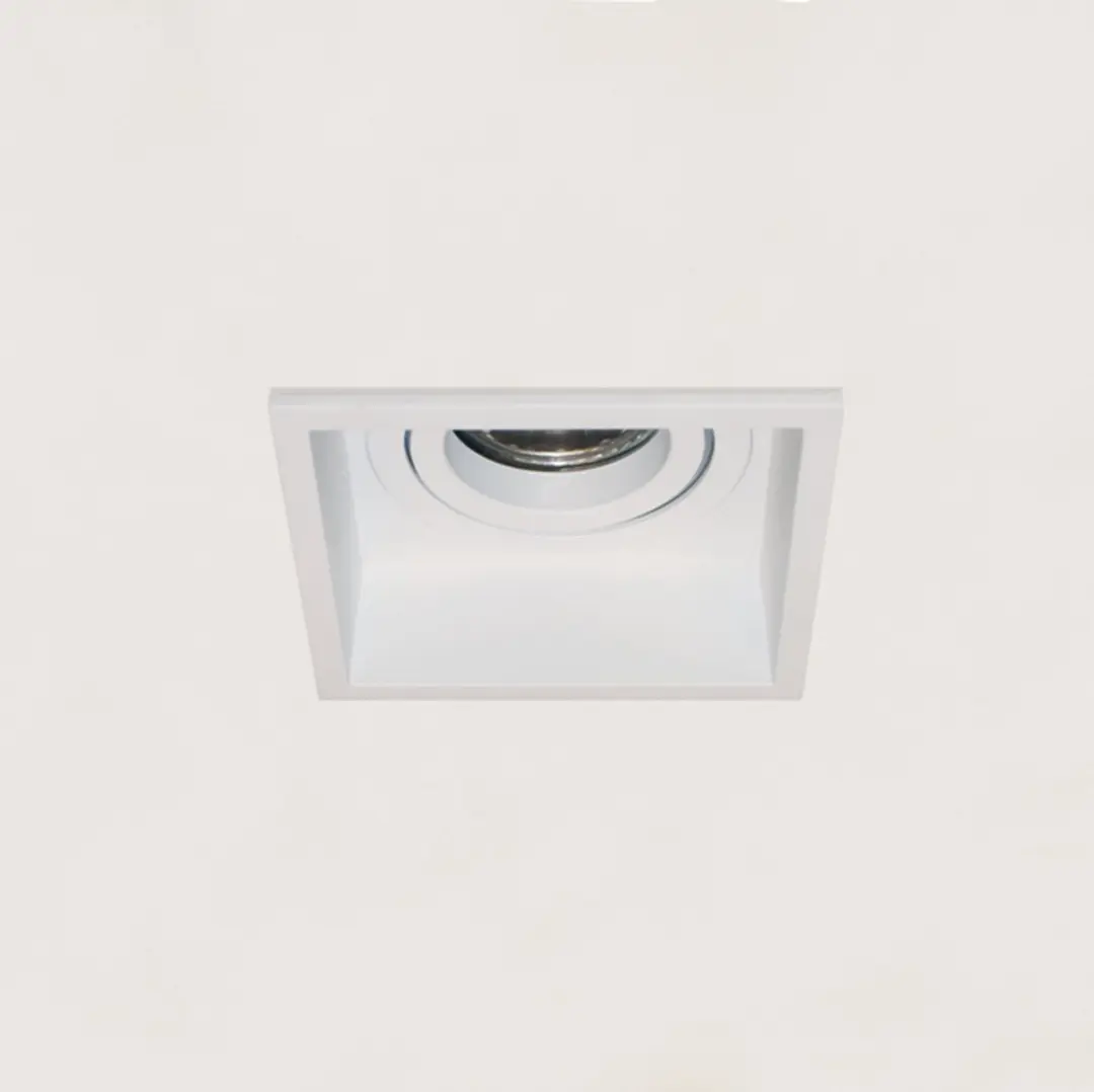 Artdelight Inbouwspot Rex Vierkant 9cm - 1x GU10 - Wit