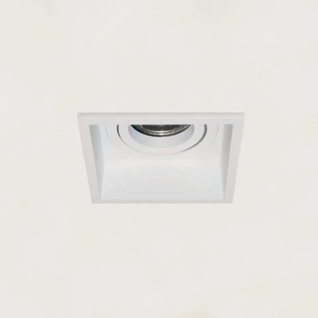 Artdelight Inbouwspot Rex Vierkant 9cm - 1x GU10 - Wit