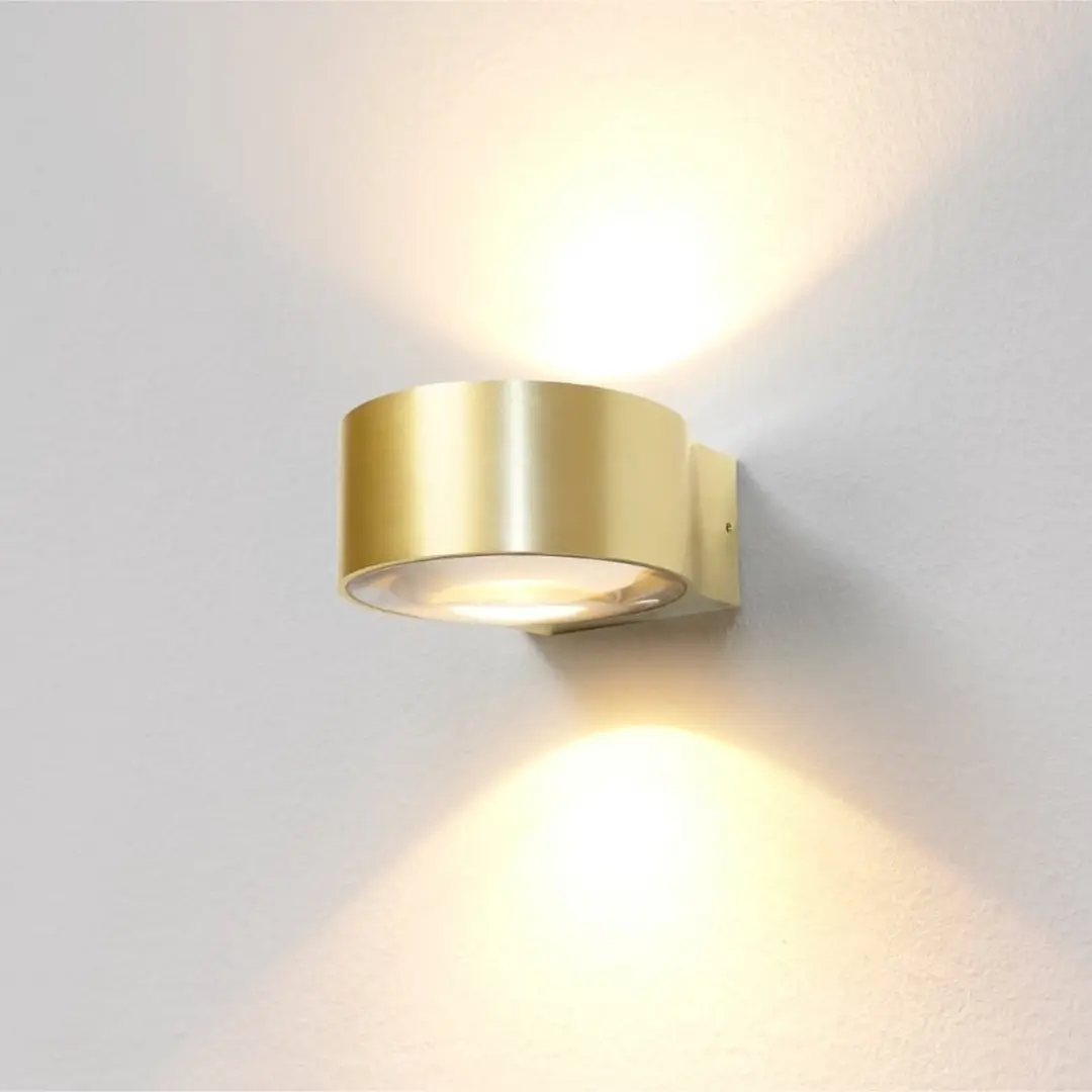 Artdelight Wandlamp Hudson Ø11cm - Mat goud