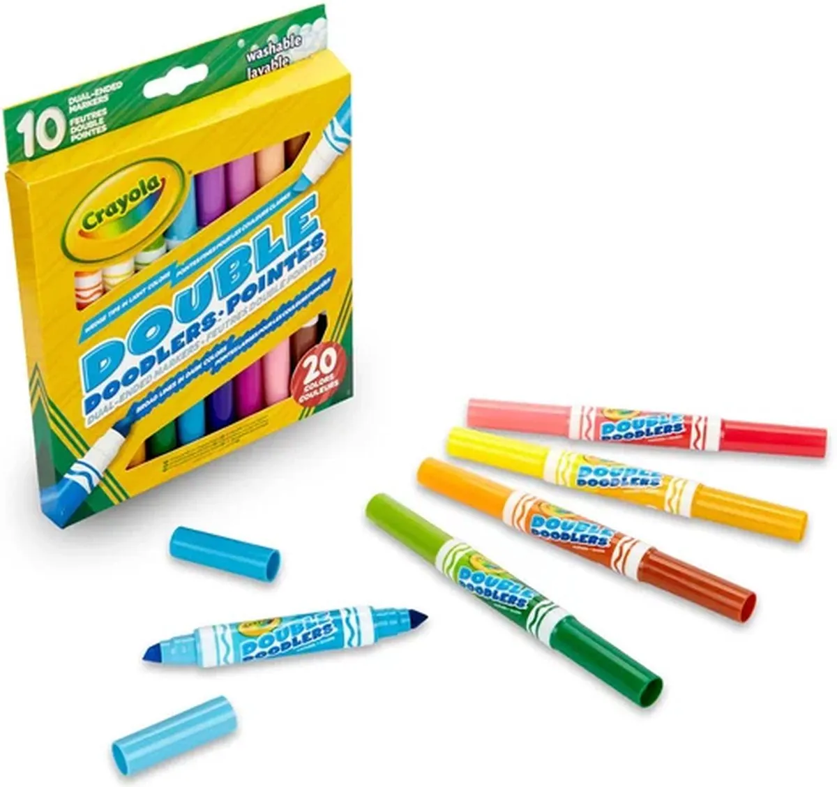 Crayola Dubbelzijdige Viltstiften - 10 Stuks - Multi
