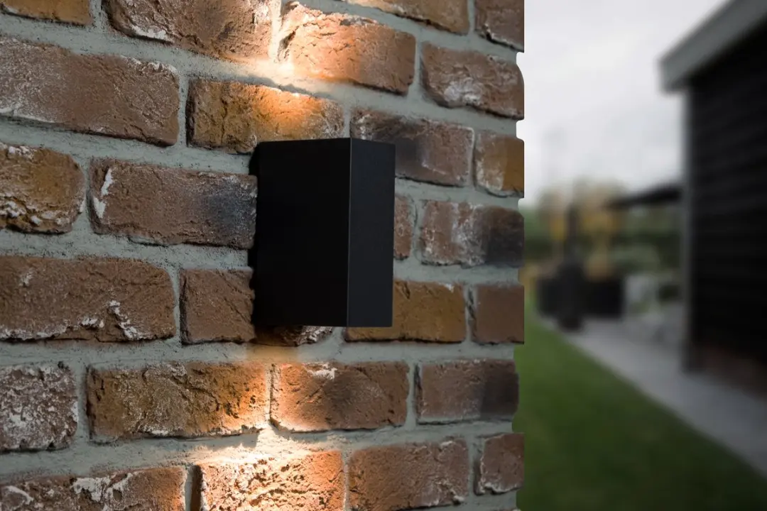 Groenovatie Wandlamp Up & Down Mat Zwart - 2xGU10 IP44