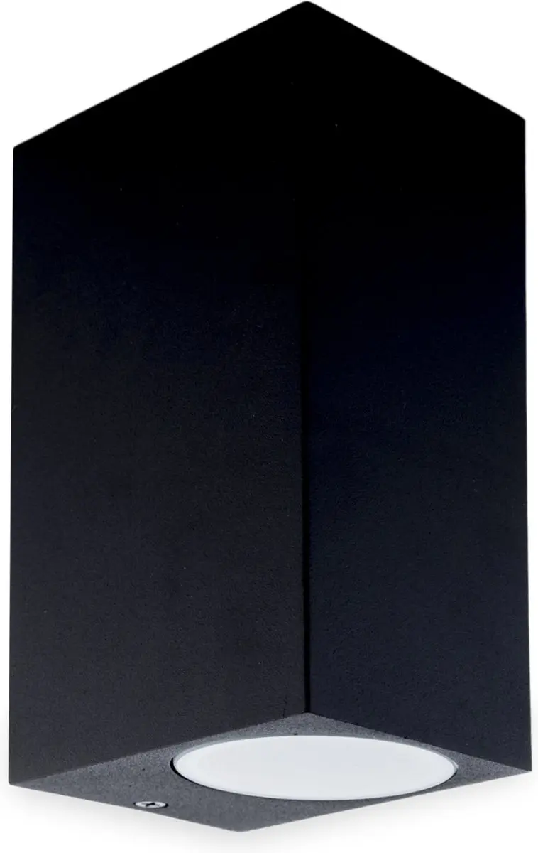 Groenovatie Wandlamp Up & Down Mat Zwart - 2xGU10 IP44