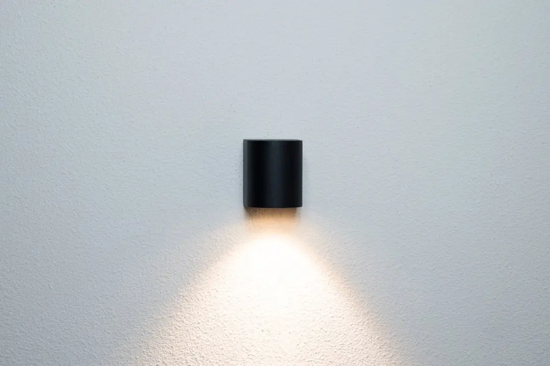Groenovatie Wandlamp Down Rond GU10 - Mat Zwart