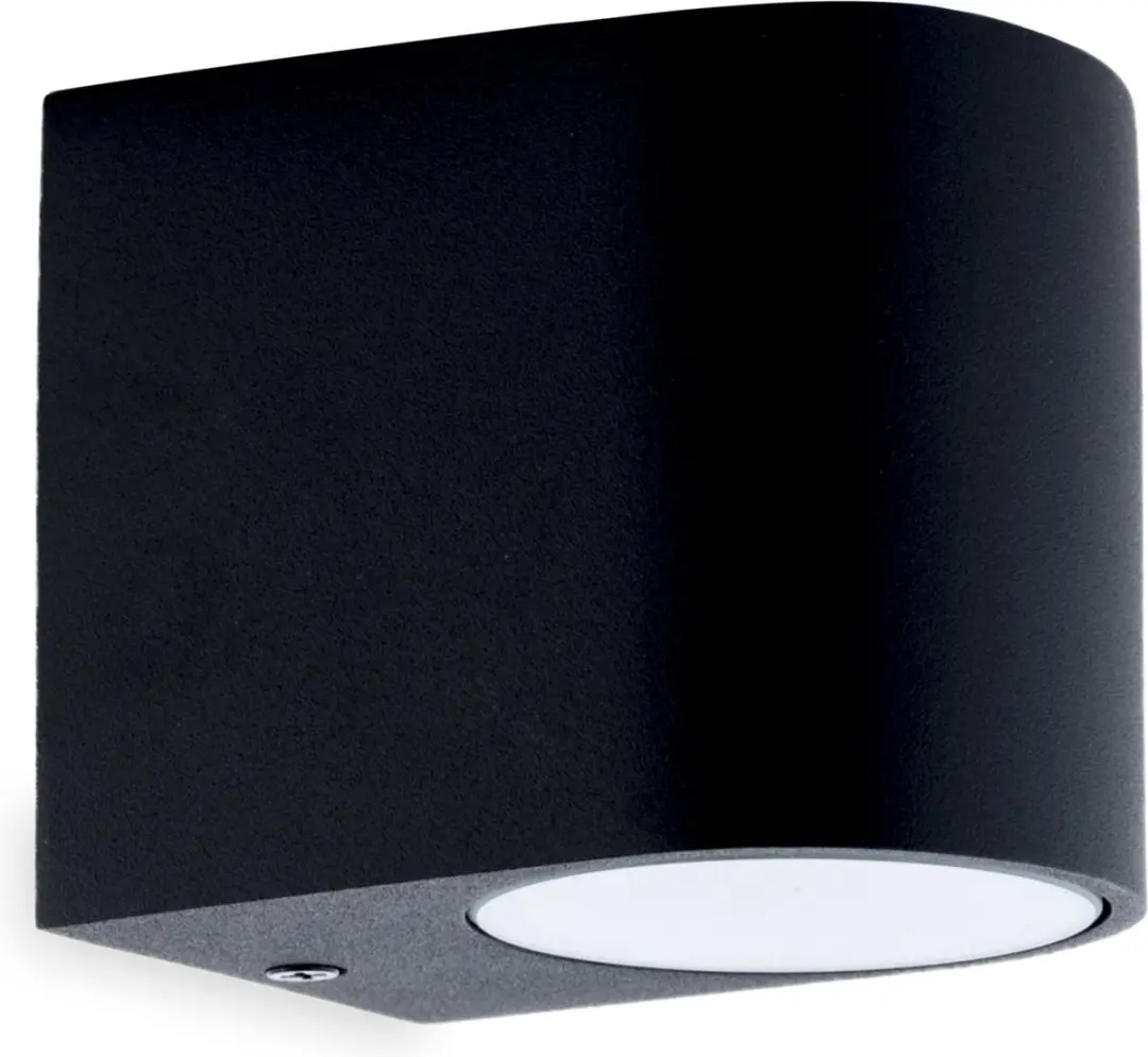 Groenovatie Wandlamp Down Rond GU10 - Mat Zwart