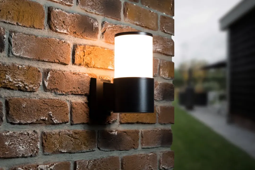 Groenovatie Buiten Wandlamp E27 IP54 - Mat Zwart