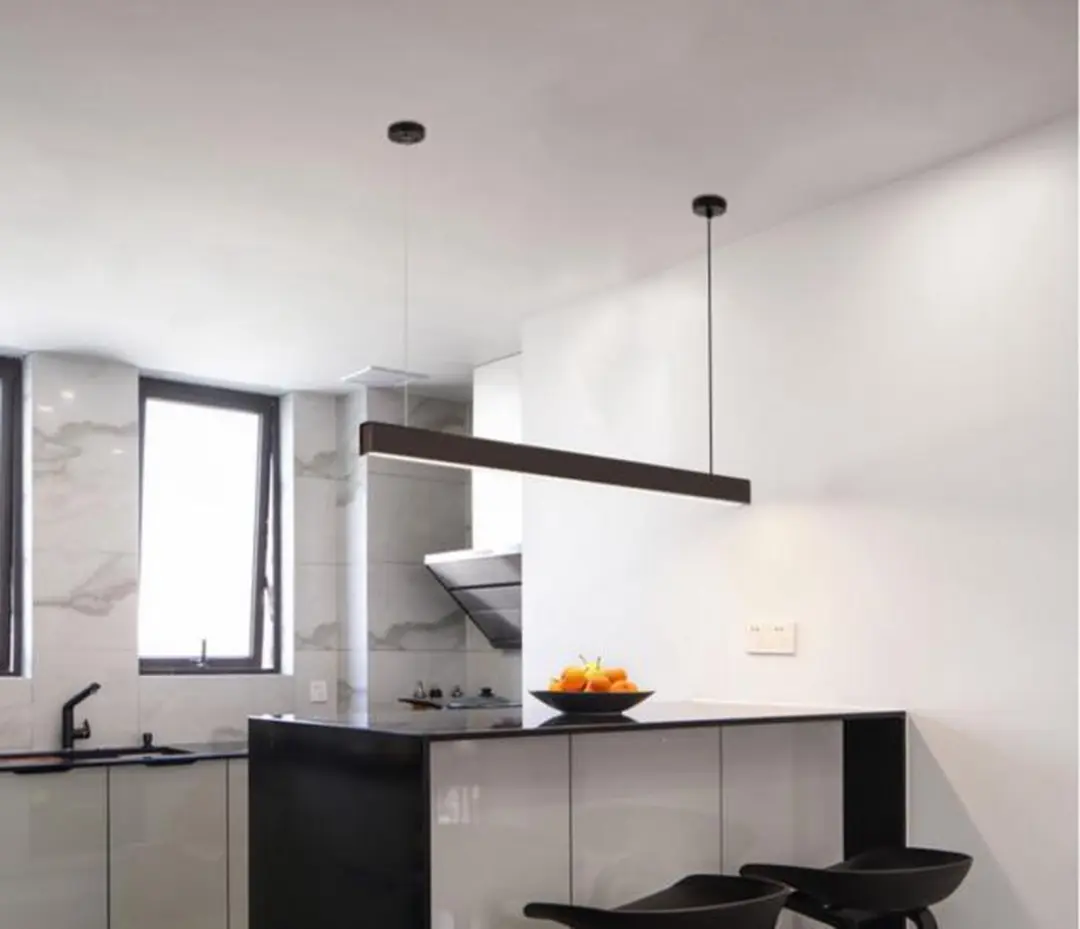 Groenovatie LED Linear Hangarmatuur 45W 120cm - Mat Zwart - afbeelding 6 van 6