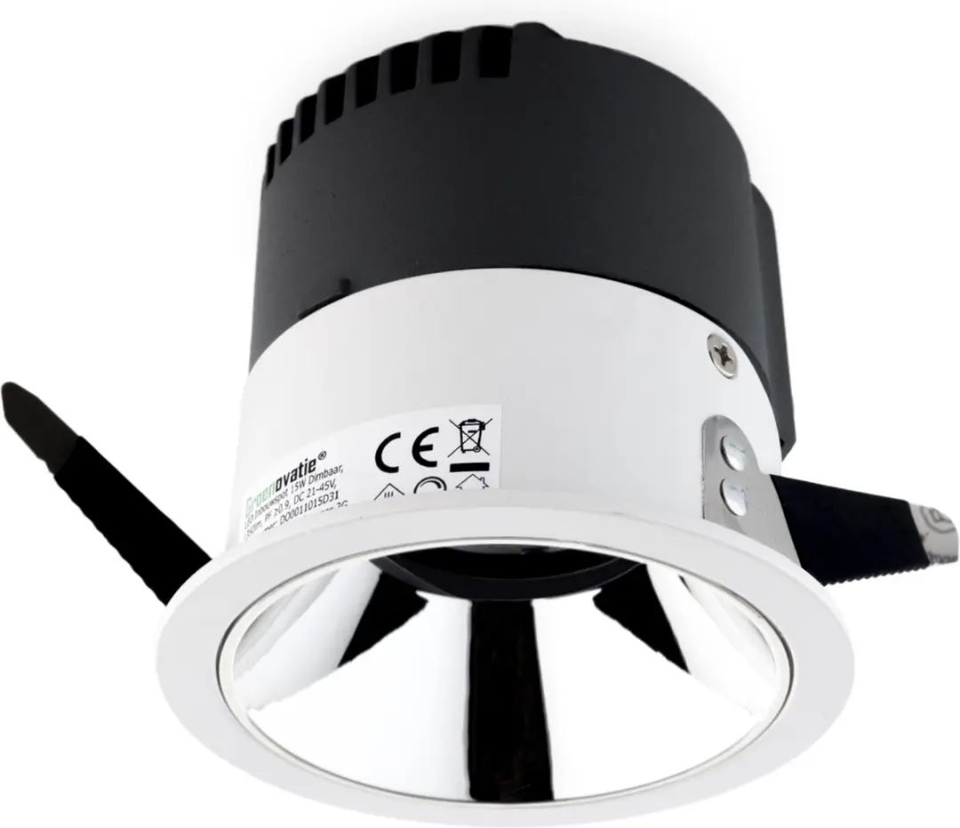 Groenovatie LED Inbouwspot 10W CREE - Ø84mm Kantelbaar - Wit/Zilver